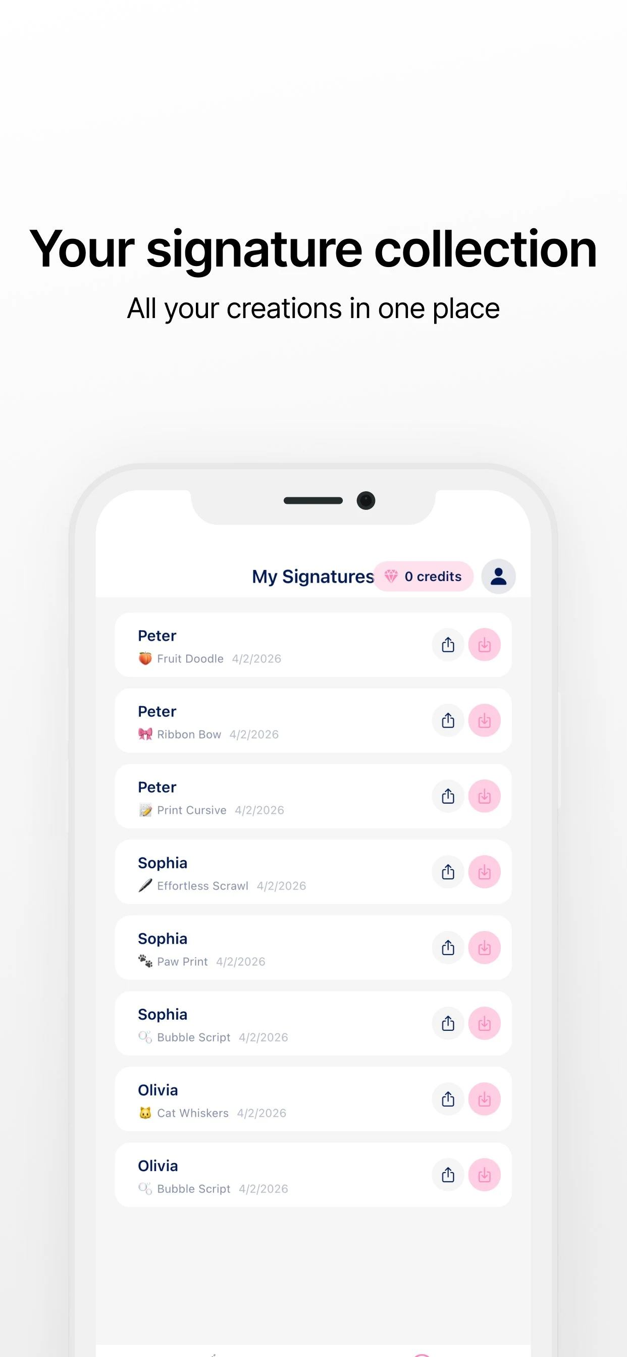 Signee screenshot
