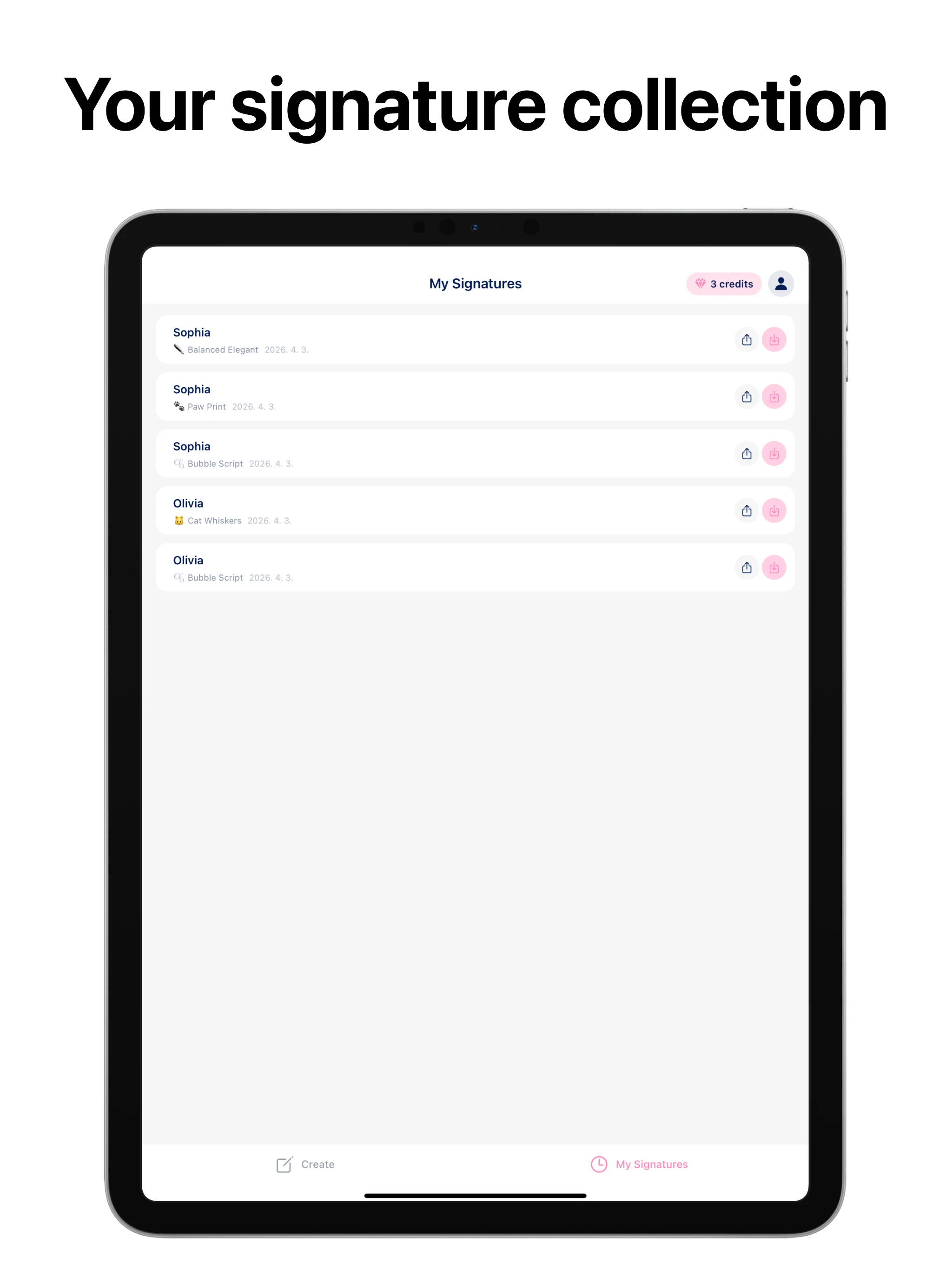 Signee - Your Signature Style screenshot