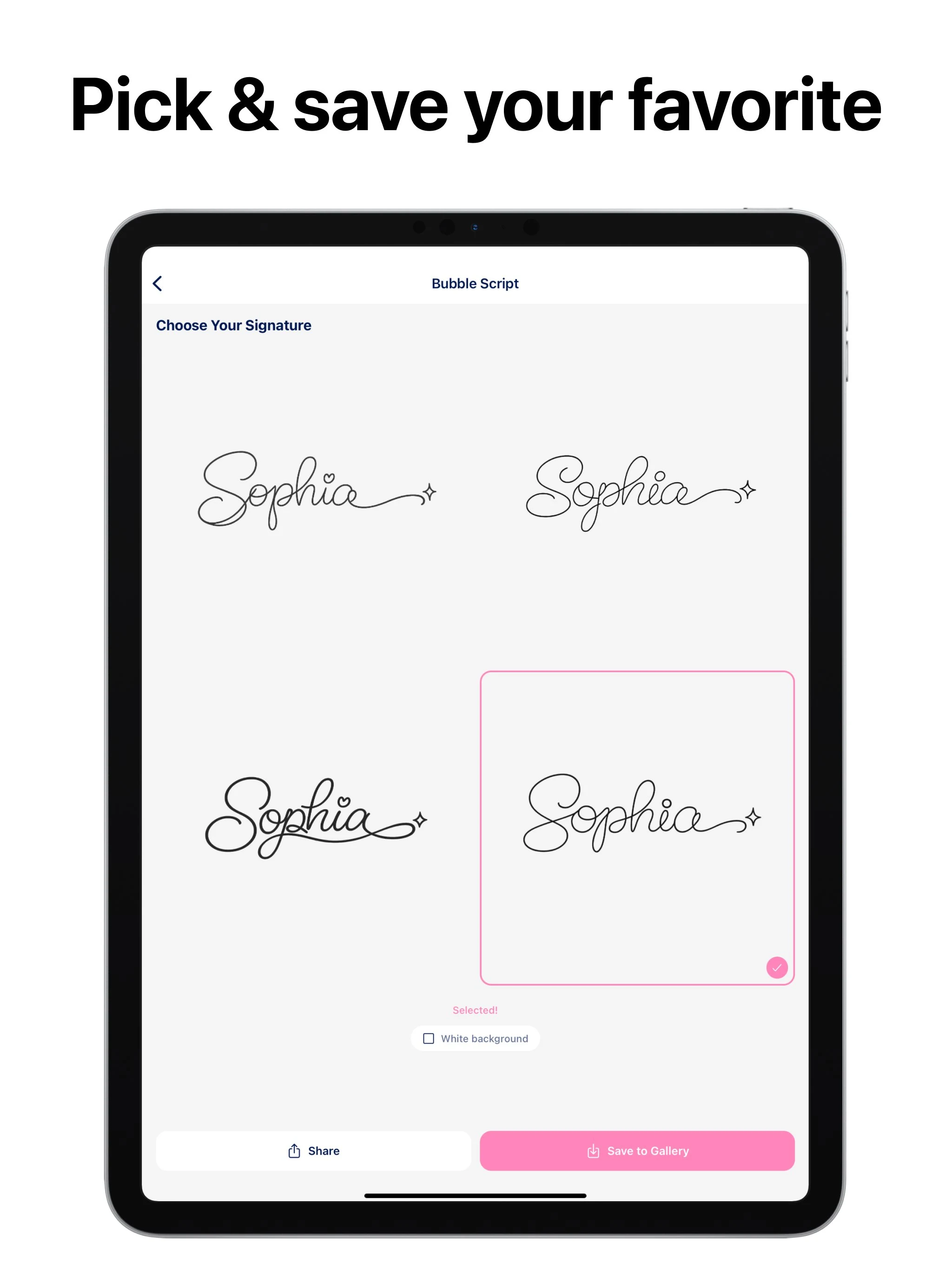 Signee screenshot